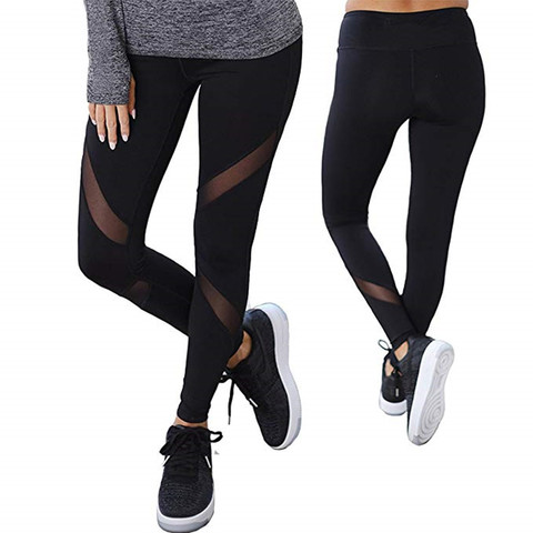 Casual Leggings Women Black Mesh fitness pants women High Waist Legins Push Up Punk Leggings Leggins Sexy workout sportleggings ► Photo 1/6