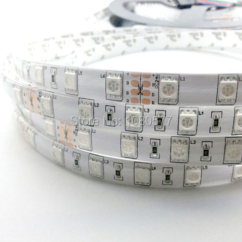 5m/reel DC24V 5050 RGB LED strip Waterproof 300 LED SMD 5050 LED flexible light strip 60 led/m ► Photo 1/1