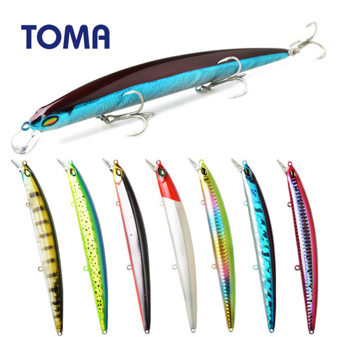 TOMA Suspend Minnow Fishing Lure Wobbler 145mm 20g Floating Hard Lure Artificial Crankbait Sea Bass Bait Fishing Tackle ► Photo 1/6