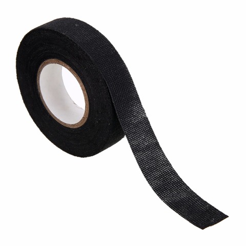 Electrical Insulation Tape Wiring Harness Tape Strong Adhesive Cloth Fabric Tape for Cable Harness Wiring Looms Cars 19mmx15M ► Photo 1/6