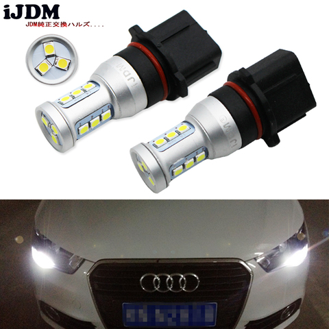 iJDM Auto P13W LED Error Free Canbus 12SMD-3030 SH24W LED Bulbs For 2008-2012 Audi A4 Q5 Daytime Running Lights,Red White Yellow ► Photo 1/6