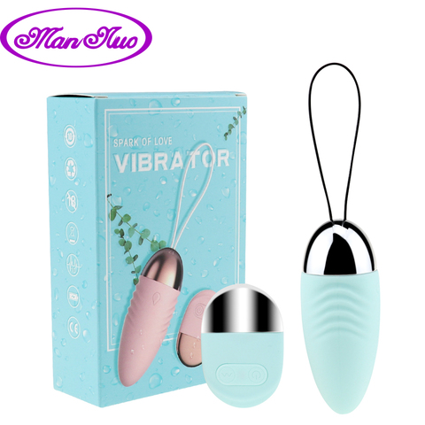 Man nuo 10 Modes Kegal Ball Love Egg Wireless Jump Egg Vibrator Powerful Bullet Ben Wa Balls Sex Toy for Women With Retailed Box ► Photo 1/6