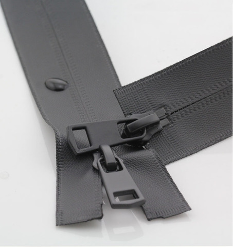 5# 20/60/70/75/80/90/100/120/150cm double-sliders  waterproof plastic nylon zippers for garment ► Photo 1/5