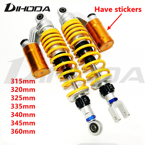 Motorcycle Scooter section adjustable rear air shock absorbers for Honda Suzuki Yamaha Kawasaki BW 125 Dirt Bike Gokart Quad ATV ► Photo 1/6