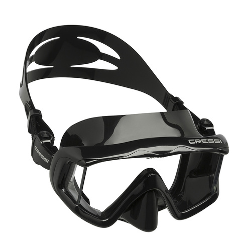 Cressi PANO3 Snorkeling Scuba Diving Mask Silicone Skirt Three-Lens Panoramic Dive Mask for Adults ► Photo 1/6
