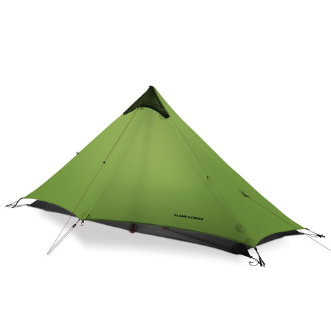 FLAME'S CREED LanShan 1 Person Oudoor Ultralight Camping Tent Single Man 3 Season Professional 15D Silnylon Rodless ► Photo 1/1