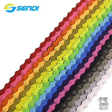 15 Colours 98 Links Fixed Gear Bicycle Chain Single Speed Bike Chain With Chain Connector CZC003 ► Photo 1/6
