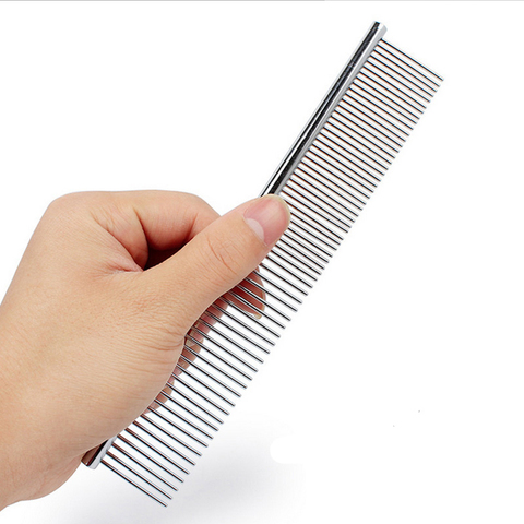 3 Sizes Stainless Steel Pet Hair Comb Brush Double Use Portable Pet Grooming Tools Pin Combs For Shaggy Dogs Cats S/M/L ► Photo 1/6