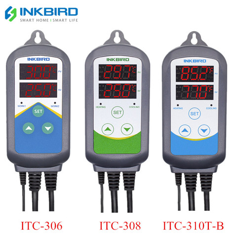 Inkbird Heating Cooling Pre-wired Temperature Controller 3 Types EU Temperature Controller of ITC-306 , ITC-308 , ITC-310T-B ► Photo 1/6