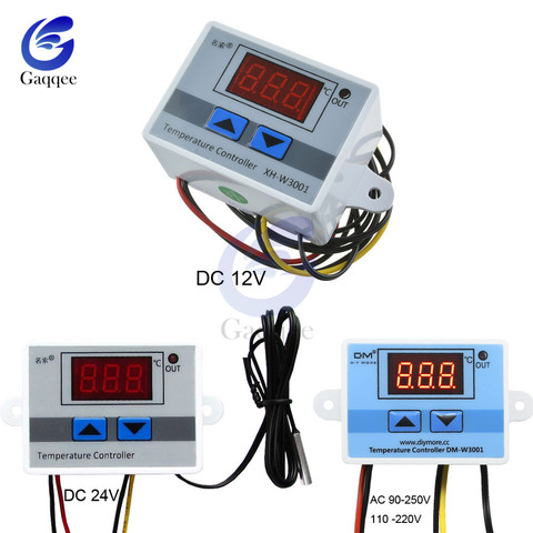 XH-W3001 W3001 Temperature Controller Digital LED AC 90-250V 110V 220V Thermometer Thermo Controller Switch Probe 10A DC 12V 24V ► Photo 1/6
