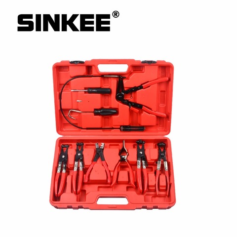 9Pcs Hose Clamp Ring Plier Clip Set Flexible Cable Plier Swivel Jaw Tool Remover Auto Hand Tool Set SK1002 ► Photo 1/5