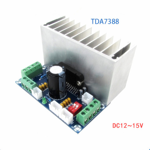TDA7388 Class AB 2/4 channel 4x41W Stereo Surround Audio Power Amplifier Car Amp ► Photo 1/6