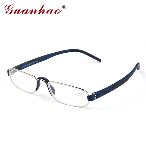 Guanhao Transparent Optical Reading Glasses Clear Man Women Presbyopia Hyperopia Reading Glasses Frame Alloy Ultralight HD View ► Photo 1/6