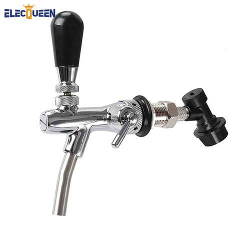 Beer Tap Faucet & Adjustable Faucet With Chrome Plating, Beer Homebrewing Tap With Ball Lock ► Photo 1/4