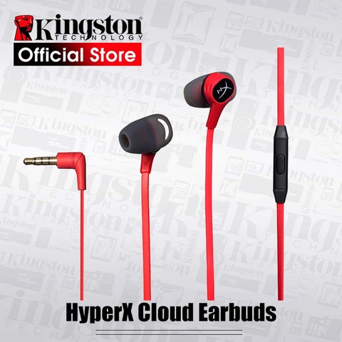 Original Kingston HyperX Cloud Earbuds Gaming Headset With a microphone Immersive wired headset in-game audio In-Ear headset ► Photo 1/6