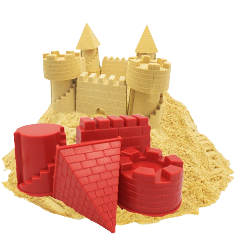 6XBeach Sand Castle Buildings Models Molds Beach Fun Toys For Children Kids ToyZ 