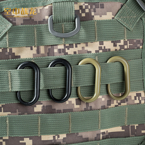 Outdoor multi-function plastic u-type buckle hanging hang buckle hook carabiner backpack hang buckle can be used with MOLLE syst ► Photo 1/5