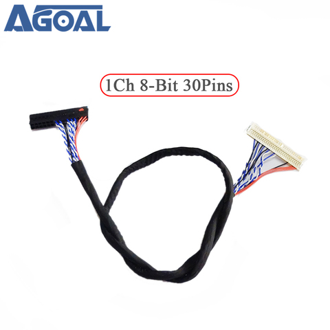 400mm LVDS Cable FIX-30P-D8 1ch 8-bit 30 pins 30pin single 8 line For 26-47 inch big screen panel 2 models Free Shipping ► Photo 1/6