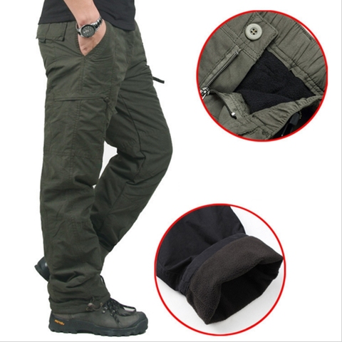 High Quality Winter Warm Men Thick Pants Double Layer Military Army Camouflage Tactical Cotton Trousers For Men Brand Clothing ► Photo 1/5