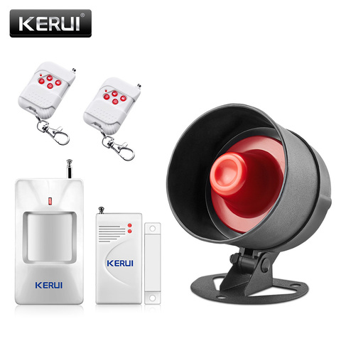 KERUI Loudly Speaker High Decibel Burglar Flash Siren Home Security Alarm System With Door Windows Sensor For House Anti-Theft ► Photo 1/5