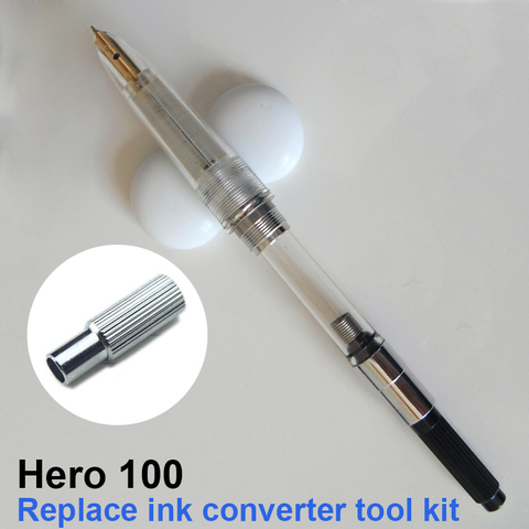 Hero 100 fountain pen replacement dismantle ink converter ink special tool set kit ► Photo 1/2