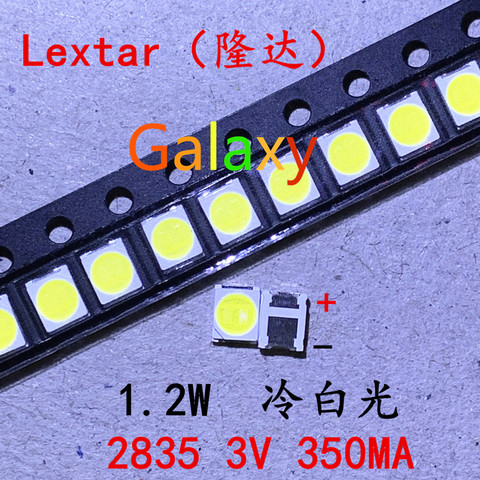 50PCS Original LEXTAR 2835 3528 1210 3V 1w-2W SMD LED For Repair TV Backlight Cold white LCD Backlight LED ► Photo 1/2