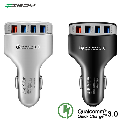 Quick Charge 3.0 Car Charger Adapter For iPhone XS Xiaomi Cable 7A QC3.0 Turbo 4 USB Jack Fast Charging Mobile Phone Car-Charger ► Photo 1/6
