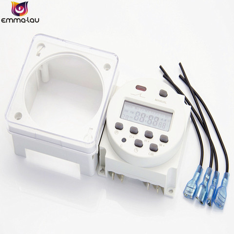 220V 110V 24V 12V Digital LCD Daily Programmable Electronic Timer CN102A AC DC Cycle Timer Countdown Seconds Control Switch ► Photo 1/5