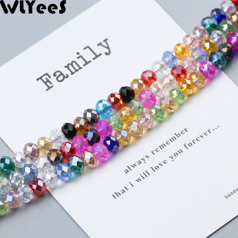 WLYeeS 6mm 50pcs Round Shape Upscale Austrian crystal Loose bead Flat round glass ball for bracelet Necklace fashion Jewelry DIY ► Photo 1/6