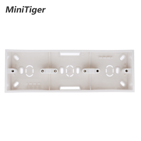 Minitiger External Mounting Box 258mm*86mm*34mm for 86 Type Triple Touch Switch or Socket Apply For Any Position of Wall Surface ► Photo 1/6