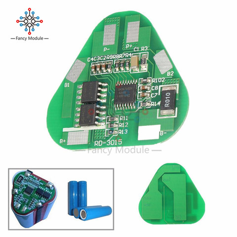 3S Li-ion Lithium Battery Protection Circuit Board 3 Cell PCB 10.8V-12.6V 3S2P ► Photo 1/6