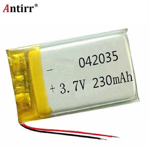 3.7V lithium polymer batteries 042035 402035 230 mah MP3 MP4 MP5 small toys free shipping ► Photo 1/1