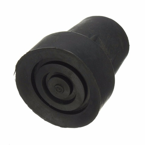 1PC 19mm Rubber Walking Hiking Stick End Cover Tips Cane Crutch Pad Rubber Heavy Duty Metal Ferrule End Bottom ► Photo 1/6