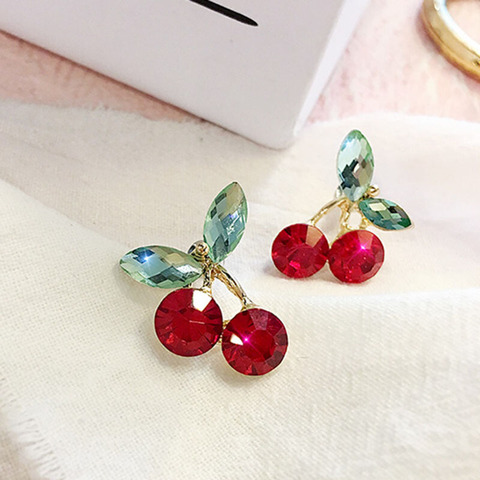New style sweet fruit cherry ear pendant fashion youthful beautiful girl student ear nail ► Photo 1/1