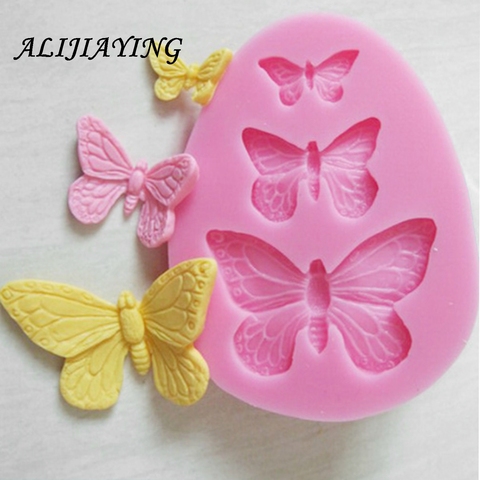 1Pcs Sugarcraft Butterfly Silicone molds fondant mold cake decorating tools chocolate moulds wedding decoration mould D0101 ► Photo 1/6