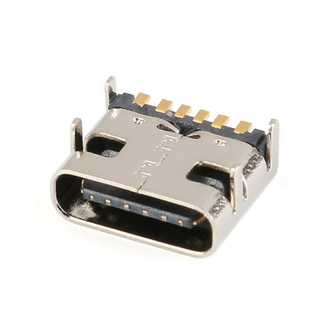 20/10/5pcs 6 Pin SMT Socket Connector Micro USB Type C 3.1 Female Placement SMD DIP For PCB design DIY high current charging ► Photo 1/6