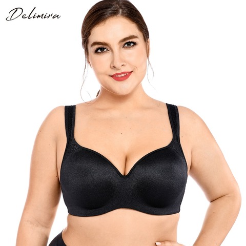 Delimira Women's Jacquard Smooth Underwire Lightly Padded Contour Bra ► Photo 1/6
