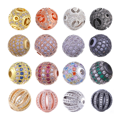Juya DIY Beads Jewelry Beads 10mm Hollow Metal Ball Beads Accessories For Men Women's Bracelets Earrings Beadwork Jewelry Making ► Photo 1/6