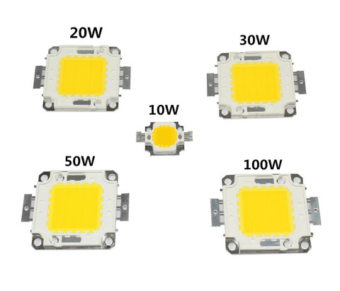 Warm White 10W 20W 30W 50W 100W LED light Chip DC 12V 36V COB Integrated LED lamp Chip DIY Floodlight Spotlight Bulb ► Photo 1/6