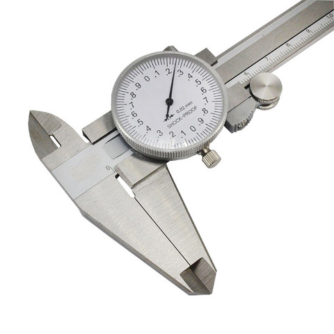 Dial Calipers 0-200mm for 0.02mm high precision Vernier caliper Oil gauge Shockproof Measuring tool Caliper with table ► Photo 1/5