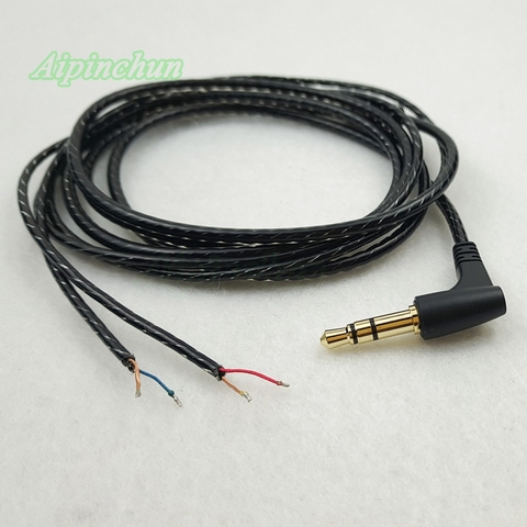 Aipinchun 3.5mm 3-Pole Bending Jack DIY Earphone Audio Cable Headphone Repair Replacement Cord LC-OFC Wire A34 ► Photo 1/6