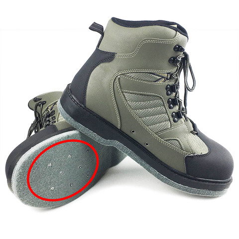 Fly Fishing Waders Shoes Felt Sole Nails Aqua Upstream Hunting Sneaker Wading Boot Breathable Rock Sport Noslip For Pants Unisex ► Photo 1/6