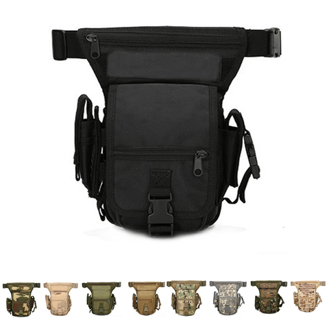 Molle Leg Bag Tactical Waist Pack Leg Drop Bags Hiking Hunting Camping Cycling Waterproof Belt Bag ► Photo 1/6