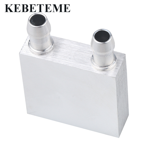 KEBETEME for Liquid Water Cooler Heat Sink System Primary Aluminum Water Cooling Block 40*40mm Silver For PC Laptop CPU Newest ► Photo 1/6