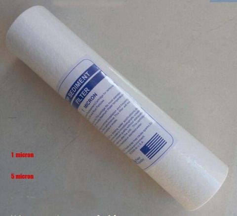 Water Filter Parts 10 inches pp cotton filter standard cartridge 1 micron or 5 micron 6x25.4cm ► Photo 1/1