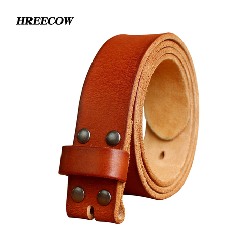 New Top Designers Belts for Mens High Quality Pin Buckle Male Strap Genuine Leather Waistband Ceinture Homme,No Buckle ► Photo 1/6
