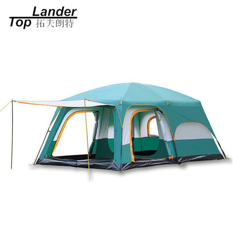 8 10 12 Person Large Camping Tent Waterproof Family Tents for Outdoor Double Layers Event Luxury Camping Tents ► Photo 1/6