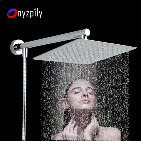 Onyzpily Shower Head Chrome Ultrathin Square and Round   8