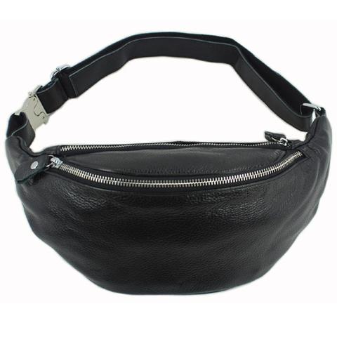 Fashion Genuine Leather waist bag for men fanny pack Leather belt bag waist pack bum bag money belt waist pouch molle pochete ► Photo 1/6