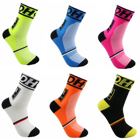 DH Sports New Cycling Socks Top Quality Professional Brand Sport Socks Breathable Bicycle Sock Outdoor Racing Big Size Men Women ► Photo 1/6